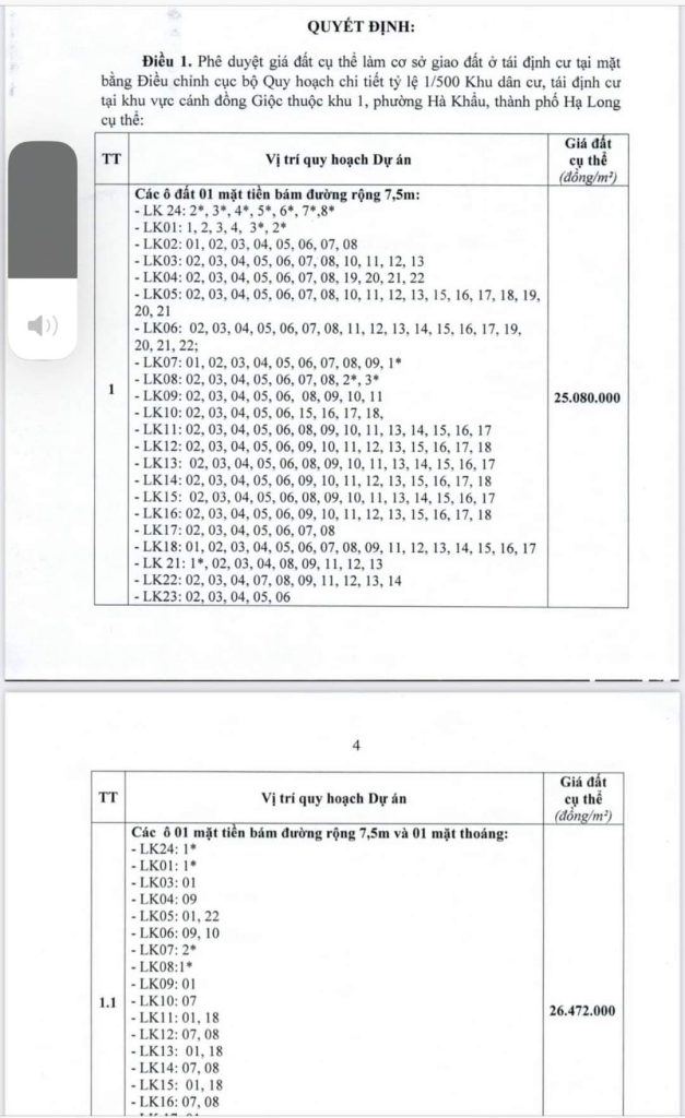 dự án tái định cư đồng giộc hà khẩu